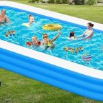 Large Inflatable Pool for Adults, 165" X 76" X