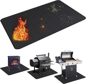 UBeesize Large 65 x 48 inches Under Grill Mat for