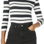 Amazon Essentials Women's Slim-Fit 3/4 Sleeve