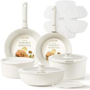CAROTE Pots and Pans Set Non Stick, 15pcs