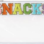 DYSHAYEN Chenille Letter Clear Zipper Pouch for