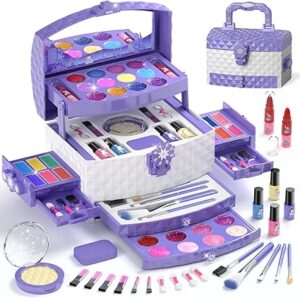 PERRYHOME Kids Makeup Set for Girl 56 Pcs