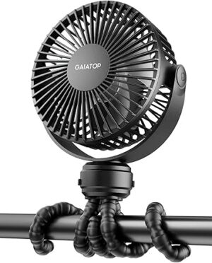 Gaiatop Mini Portable Stroller Fan, Battery