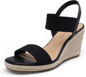 DREAM PAIRS Womens Open Toe Espadrilles Dressy