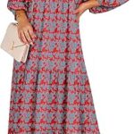 ANRABESS Womens Boho Maxi Dresses 2025 Summer V