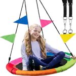 PlayVibe Tree Swing – 40 Inch Saucer Swing for
