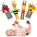 Infinno Baby Wrist Rattle Socks and Foot Finder
