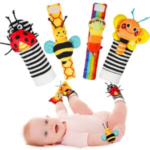 Infinno Baby Wrist Rattle Socks and Foot Finder