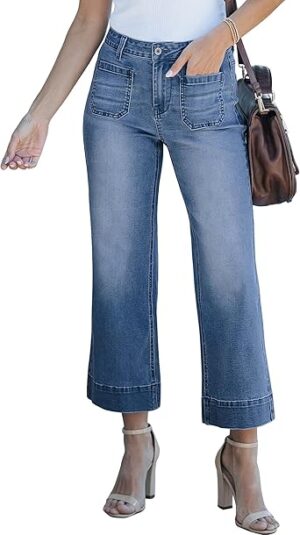 luvamia Wide Leg Jeans for Women Trendy High