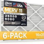 BNX TruFilter 16x25x1 Air Filter MERV 11 (6-Pack)