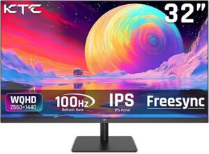 32 Inch 2K Computer Monitor, IPS 1440p Monitor