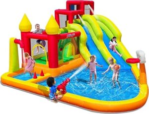 Inflatable Bounce House with Slides, Inflatable