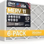 BNX TruFilter 20x24x1 Air Filter MERV 11 (6-Pack)