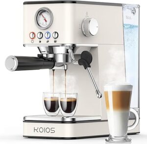 KOIOS Espresso Machine 20 Bar, Upgraded Espresso