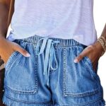 YOCUR Womens Lightweight Shorts Casual Baggy