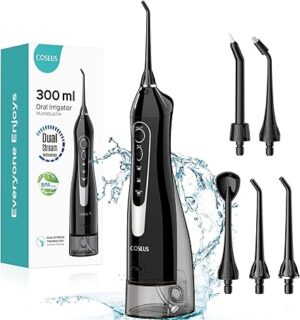 COSLUS Water Dental Flosser Teeth Pick: Portable
