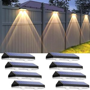 Solar Fence Lights Outdoor - 2700/4000/6000K 3