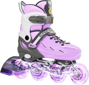 Adjustable Inline Skates for Boys Girls Ages 4-12