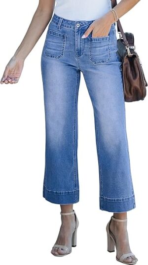 luvamia Wide Leg Jeans for Women Trendy High