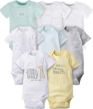 Gerber Baby 8-Pack Short Sleeve Onesie