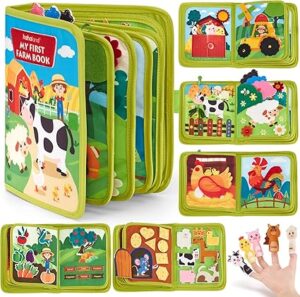hahaland Busy Book for Toddlers 1-3 - Montessori