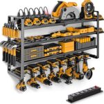 Power Tool Organizer Wall Mount with Charging
