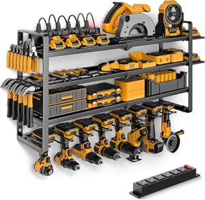 Power Tool Organizer Wall Mount with Charging