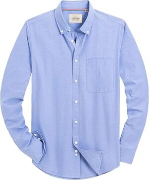 Alimens & Gentle Mens Solid Oxford Shirt Long