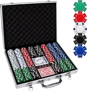 Poker Chips,500PCS Poker Chip Set with Aluminum