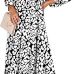 ANRABESS Womens Boho Maxi Dresses 2025 Summer V