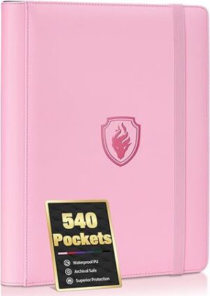 Premium 9 Pocket Card Binder for 540 Cards,