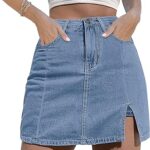 luvamia Skorts Skirts for Women Denim Mini Skirt