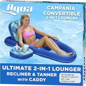 Aqua Campania Ultimate 2-in-1 Pool Float Lounge –