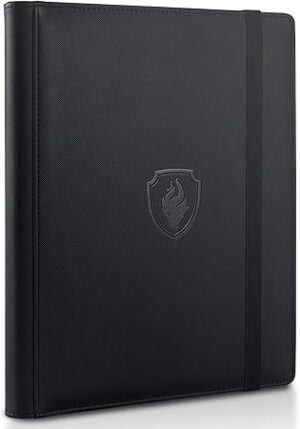 Trading Card Binder 9 Pocket, Fabmaker PU Cover