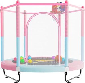 60" Trampoline for Kids, 5 FT Indoor & Outdoor