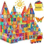 Ryoichi 138PCS Magnetic Building Tiles Set with 2