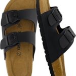 CUSHIONAIRE Lane Cork Footbed Sandals for Women –