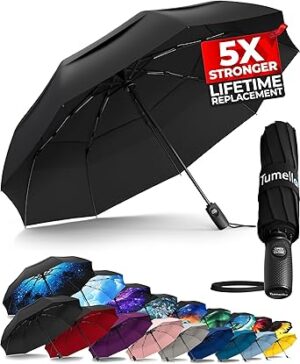 TUMELLA Strongest Windproof Travel Umbrella