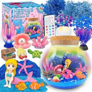 Mermaid Terrarium Craft Kit for Kids - LED Night