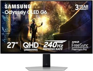 Samsung 27” Odyssey OLED G6 (G61SD) QHD & QD-OLED