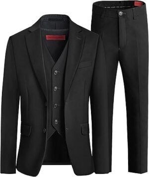Marvelous World Boys' Formal Slim Fit Suit Set,