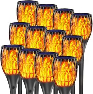 Aityvert Upgraded Larger Solar Torch Lights,