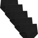 POKARLA Womens Cotton Underwear High Waist Full