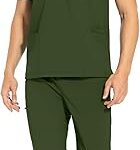 COZYFIT Men Scrubs Set — Stretch V-Neck Scrub Top