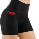 THE GYM PEOPLE Women's High Waist Workout Shorts