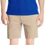 Nautica Men's Short Sleeve Solid Stretch Cotton