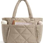 BAGSMART Tote Bag for Women, Puffy Tote Bag with