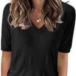 Arach&Cloz Women's Lightweight Summer Tops Casual
