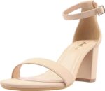 Ankis Heels for Women Open Toe Ankle Strap Chunky