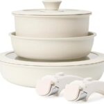 KIKCOIN 7 Pcs Pots and Pans Set Non Stick,
